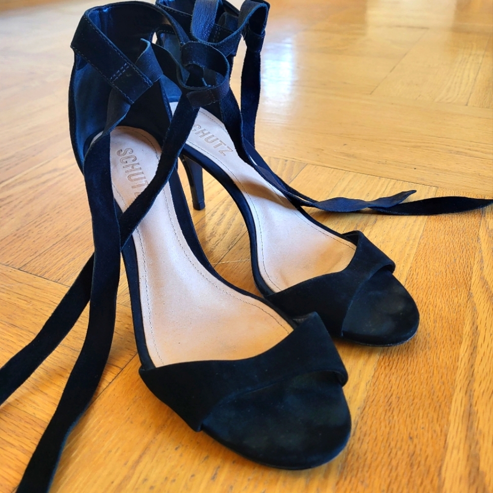 Strappy Black Heels